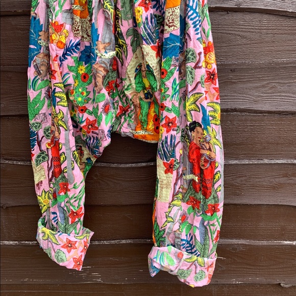 Handmade Frida Kahlo harem pants - Picture 1 of 4
